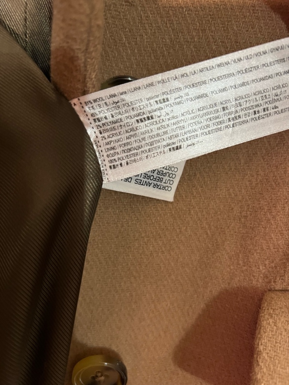 MNG wool coat size M - Picture 7 of 9